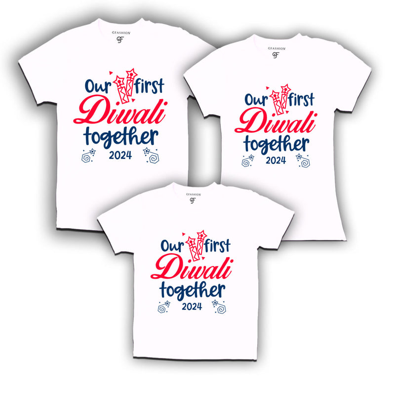 our first Diwali together family t shirts