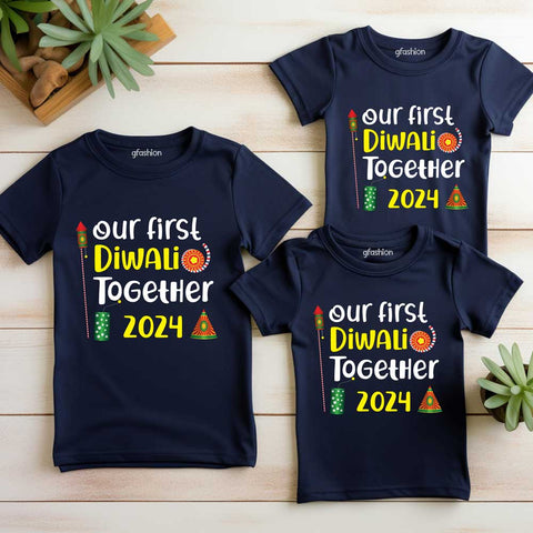 our first Diwali together 2024 -men women and kids