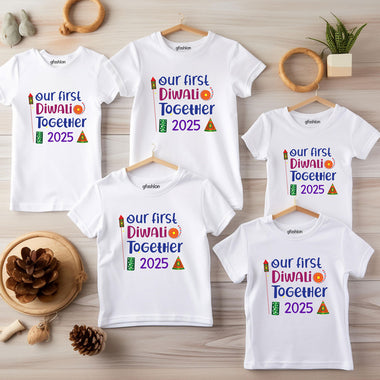 our first Diwali together 2025 -men women and kids