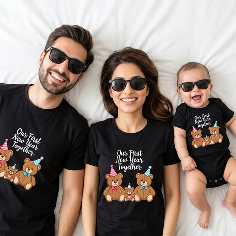 Our First New Year together T-shirts for Family
