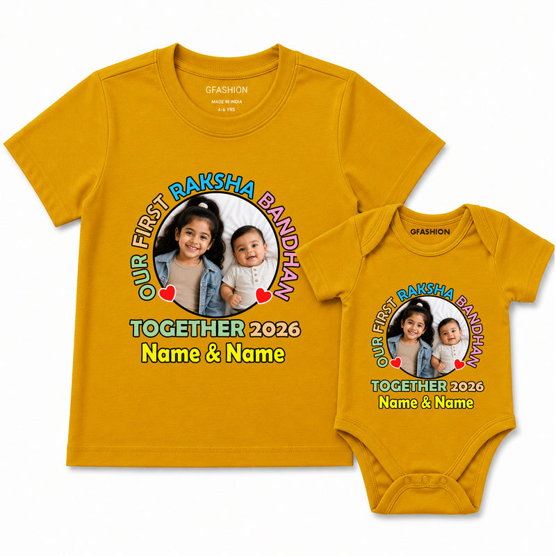 Our First Raksha Bandhan Together T-shirts