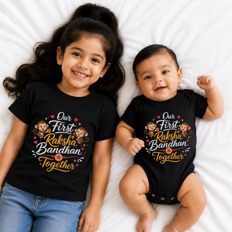 Our first Raksha bandhan together t shirts