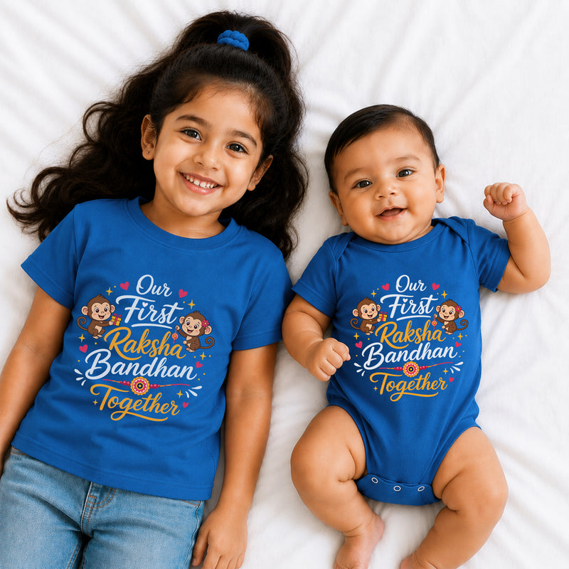 Our first Raksha bandhan together t shirts