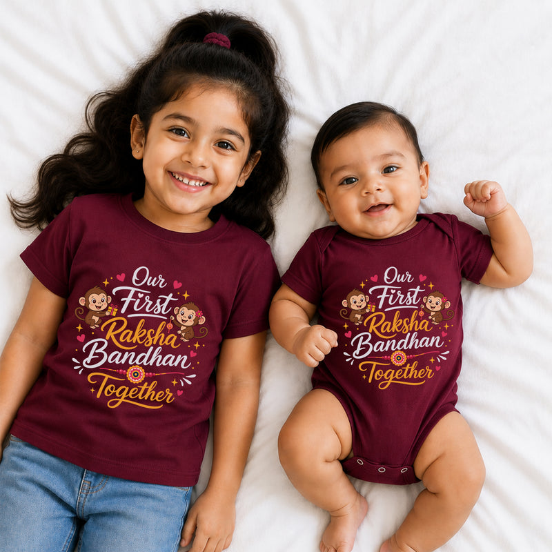 Our first Raksha bandhan together t shirts