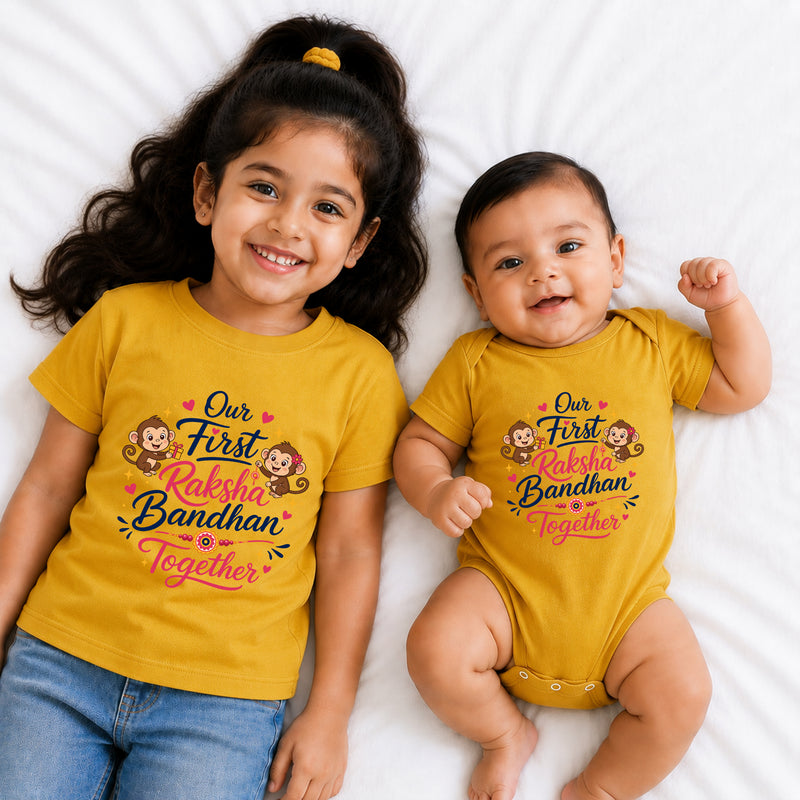 Our first Raksha bandhan together t shirts