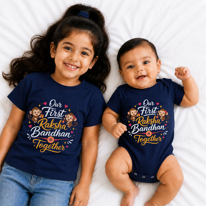 Our first Raksha bandhan together t shirts