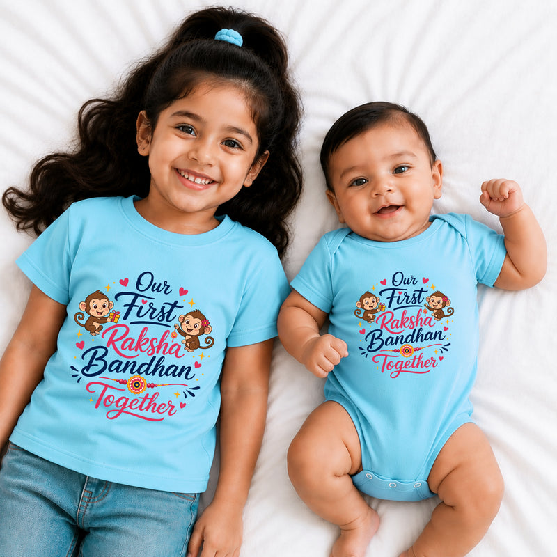 Our first Raksha bandhan together t shirts