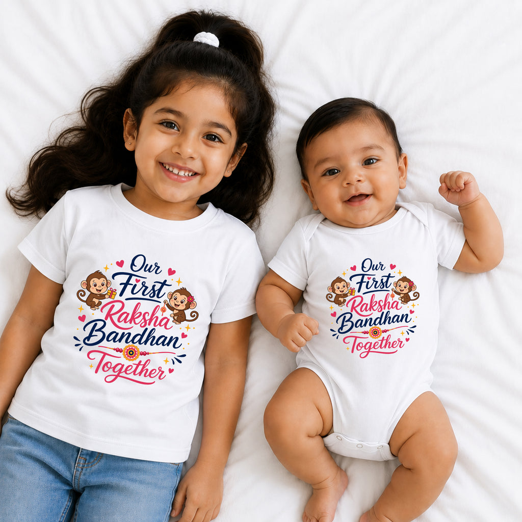 Our first Raksha bandhan together t shirts