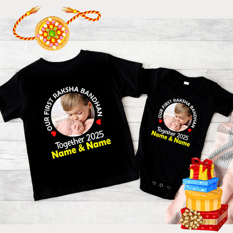 Our First Raksha Bandhan Together T-shirts