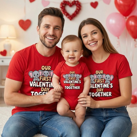 our first valentine's day together tshirts
