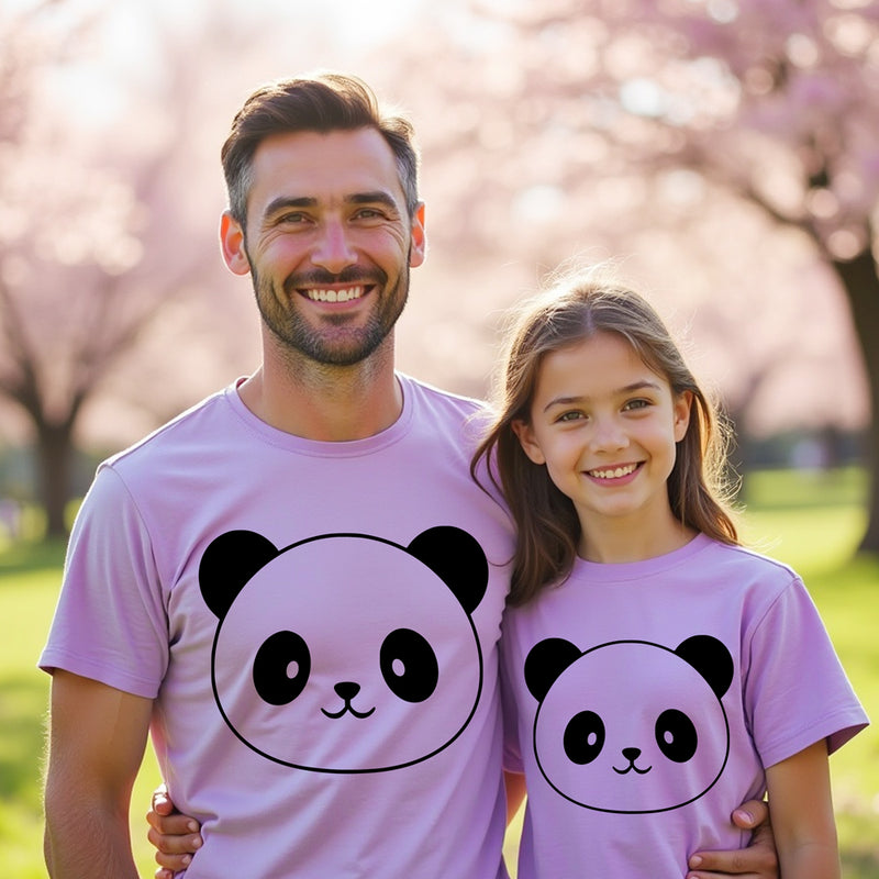 Cute Panda family t-shirts