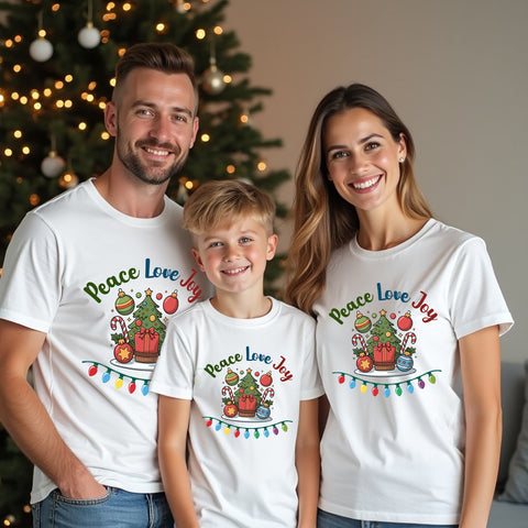 joy to the world  Christmas t shirts for family