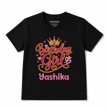 Personalized Birthday Girl T-Shirts