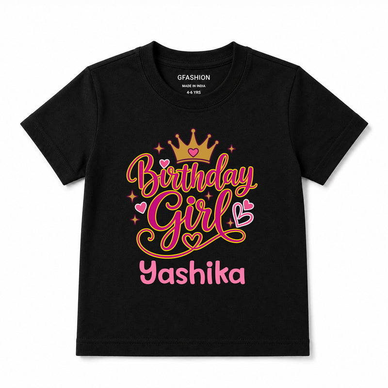 Personalized Birthday Girl T-Shirts