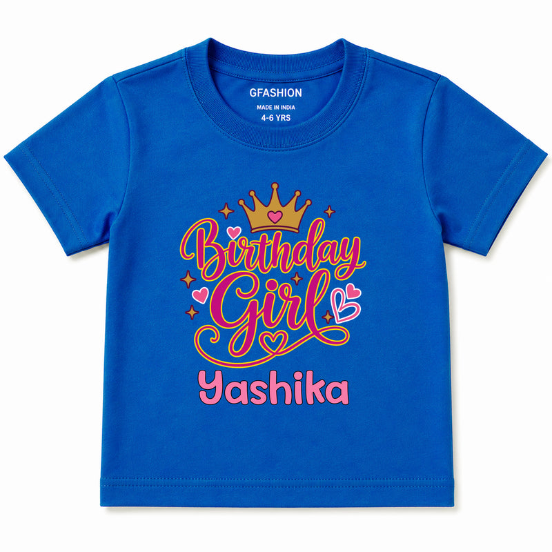 Personalized Birthday Girl T-Shirts
