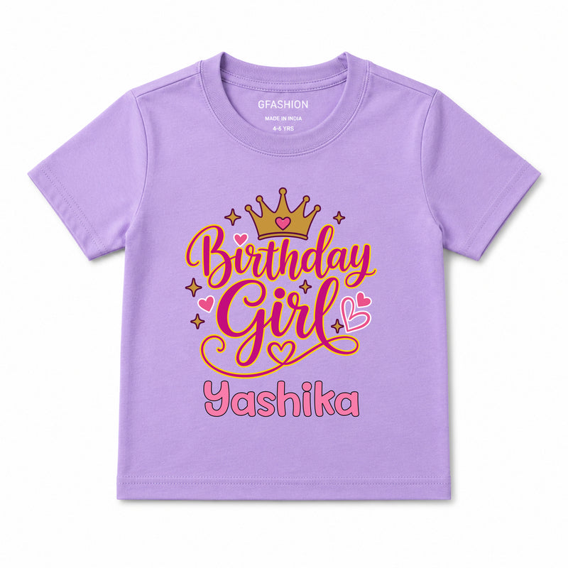 Personalized Birthday Girl T-Shirts