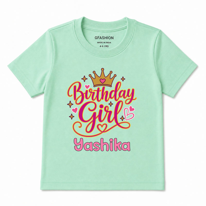 Personalized Birthday Girl T-Shirts
