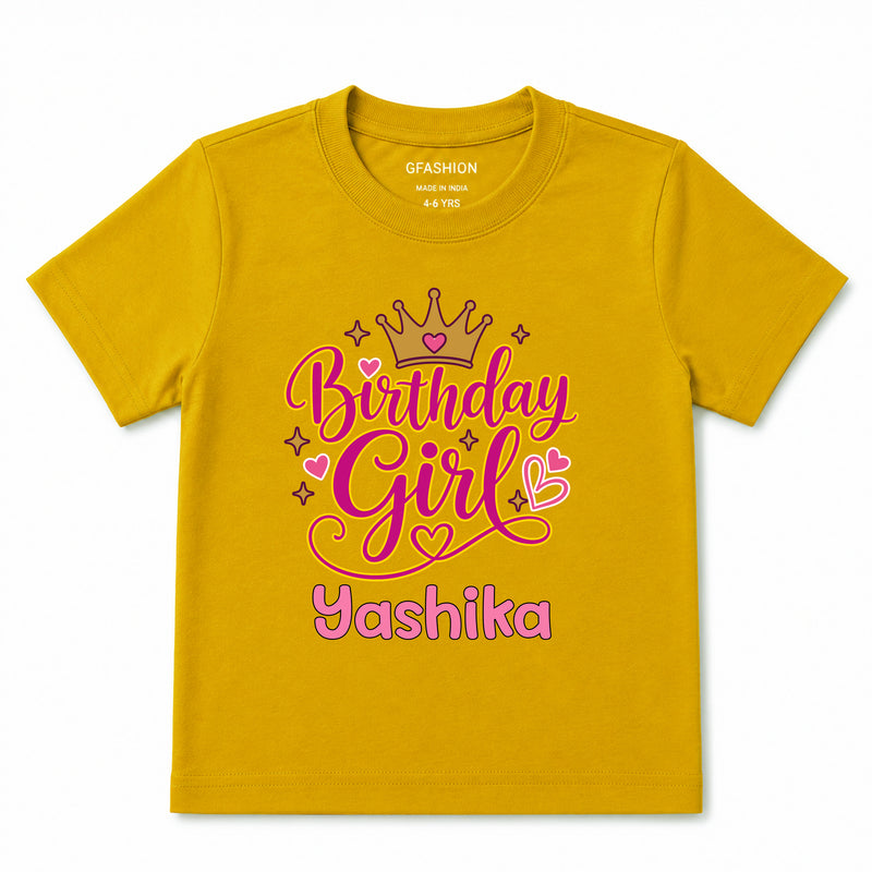Personalized Birthday Girl T-Shirts