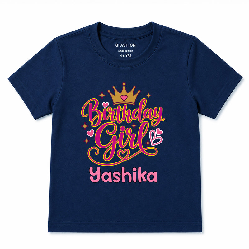 Personalized Birthday Girl T-Shirts