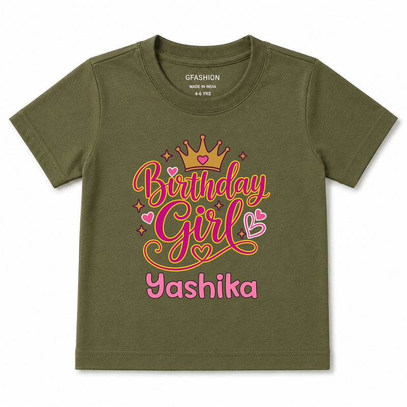 Personalized Birthday Girl T-Shirts