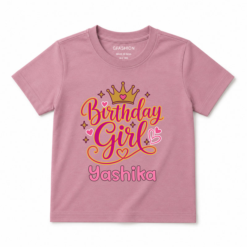 Personalized Birthday Girl T-Shirts