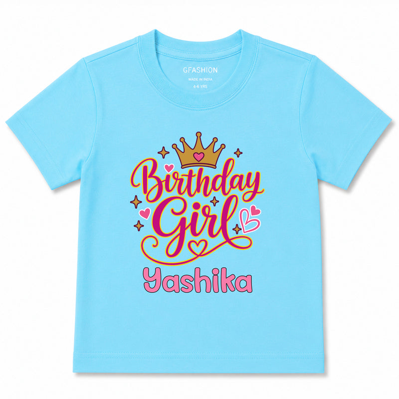 Personalized Birthday Girl T-Shirts