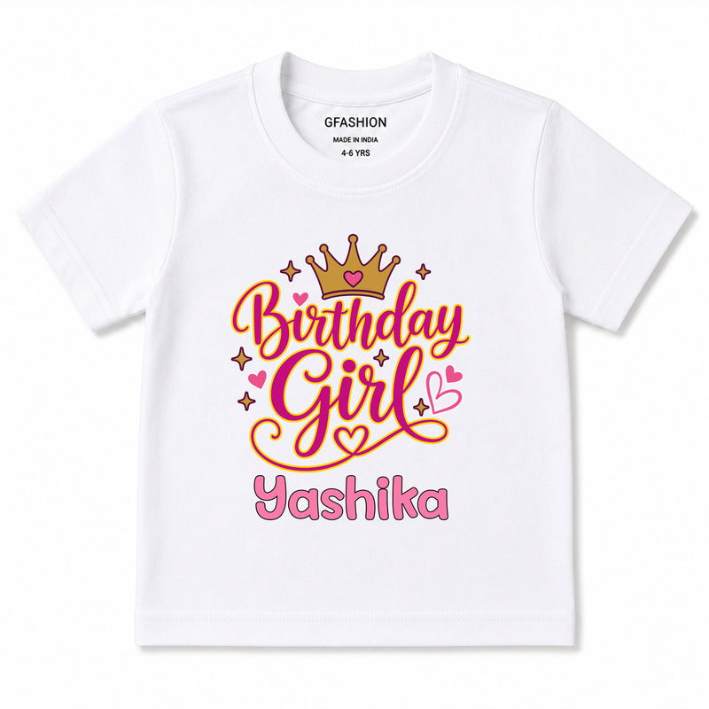 Personalized Birthday Girl T-Shirts