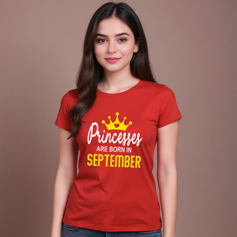 Princess Born in Birthday month customize tshirts