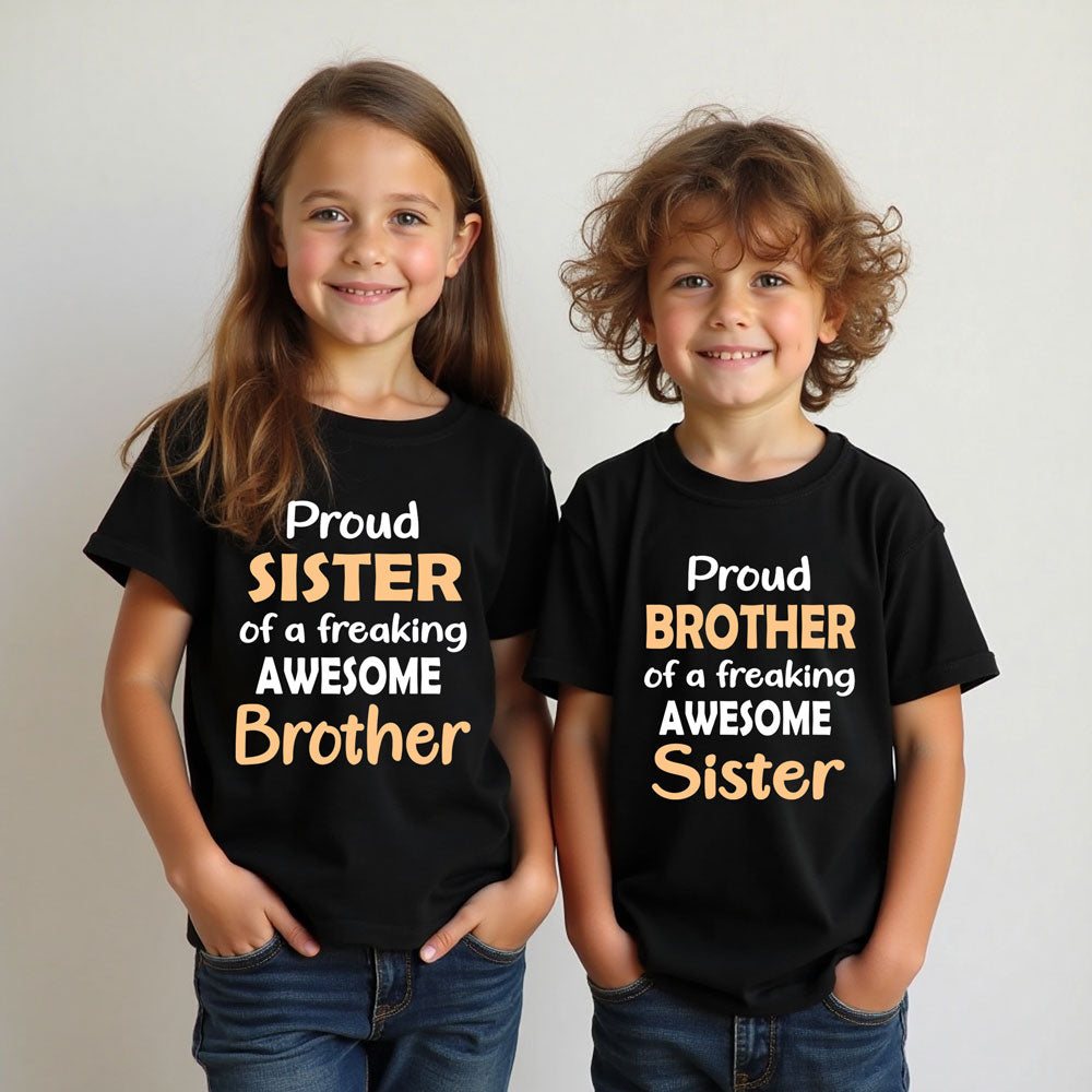 Proud Sister and Proud Brother T-shirts