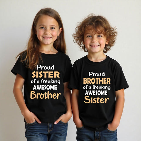 Proud Sister and Proud Brother T-shirts