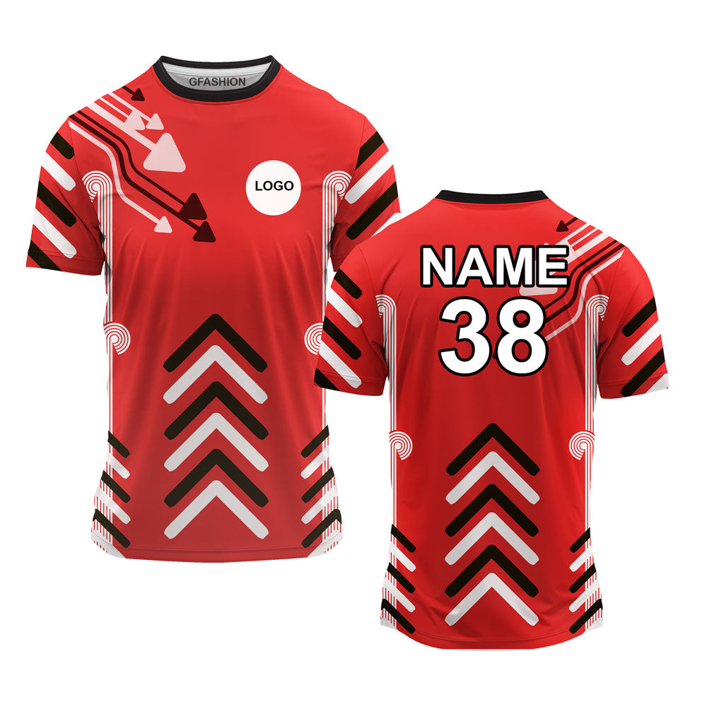 Red White Black Sports Jersey