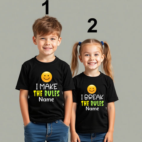 I make the Rules-I Break the Rules T-shirts-Name Customize