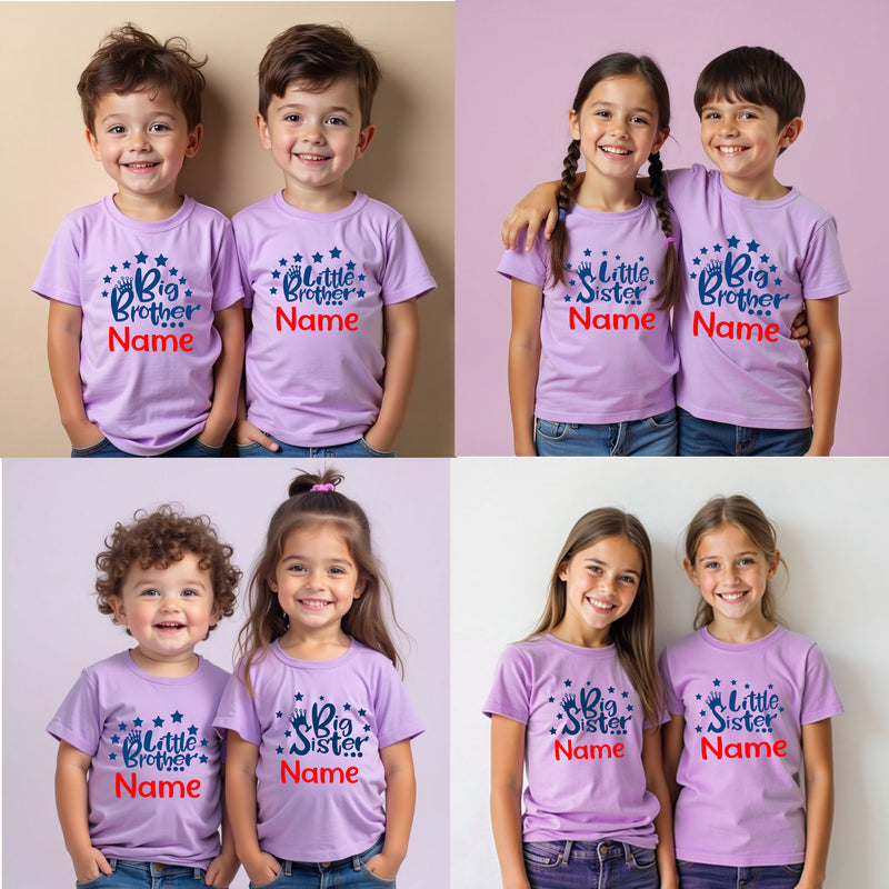 Personalized Sibling Matching T-Shirts
