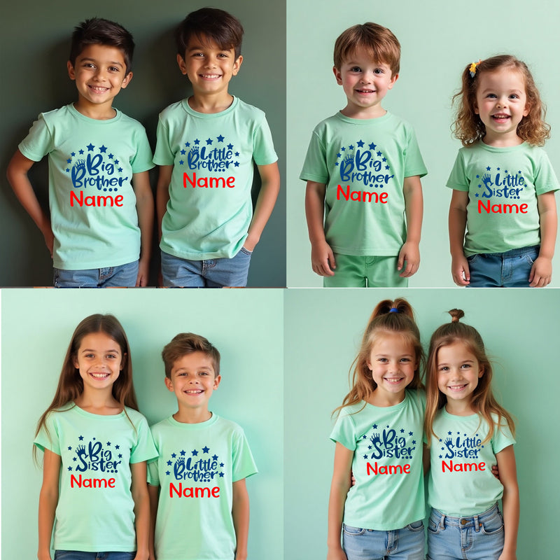 Personalized Sibling Matching T-Shirts