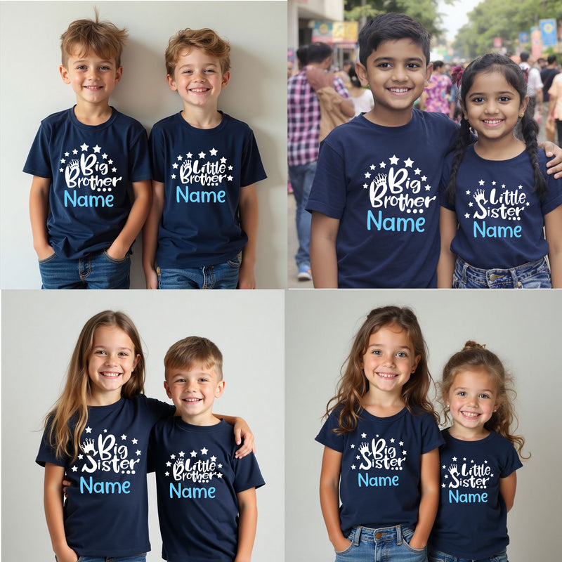 Personalized Sibling Matching T-Shirts