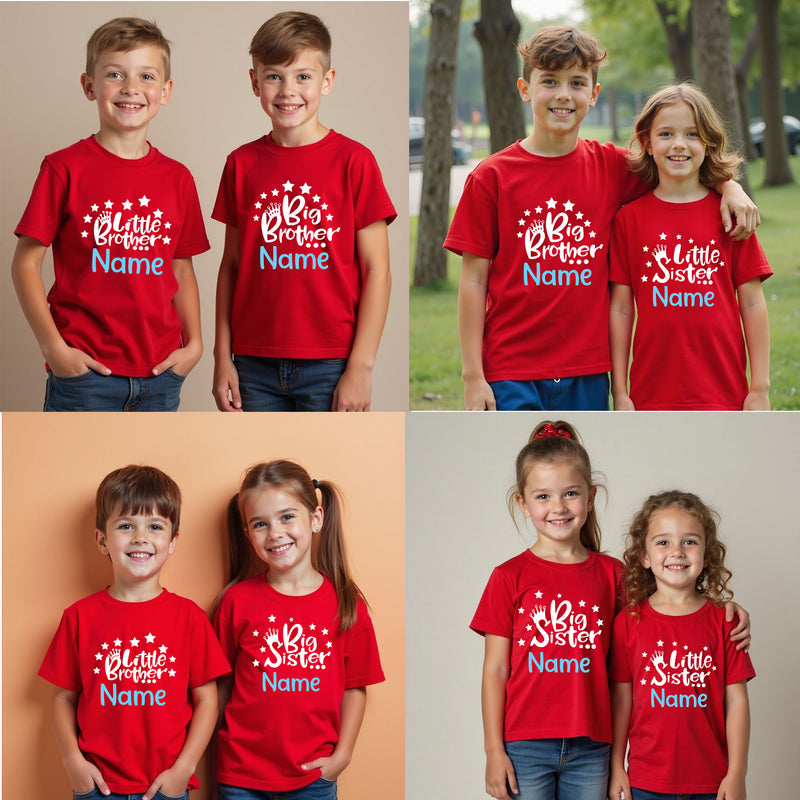 Personalized Sibling Matching T-Shirts
