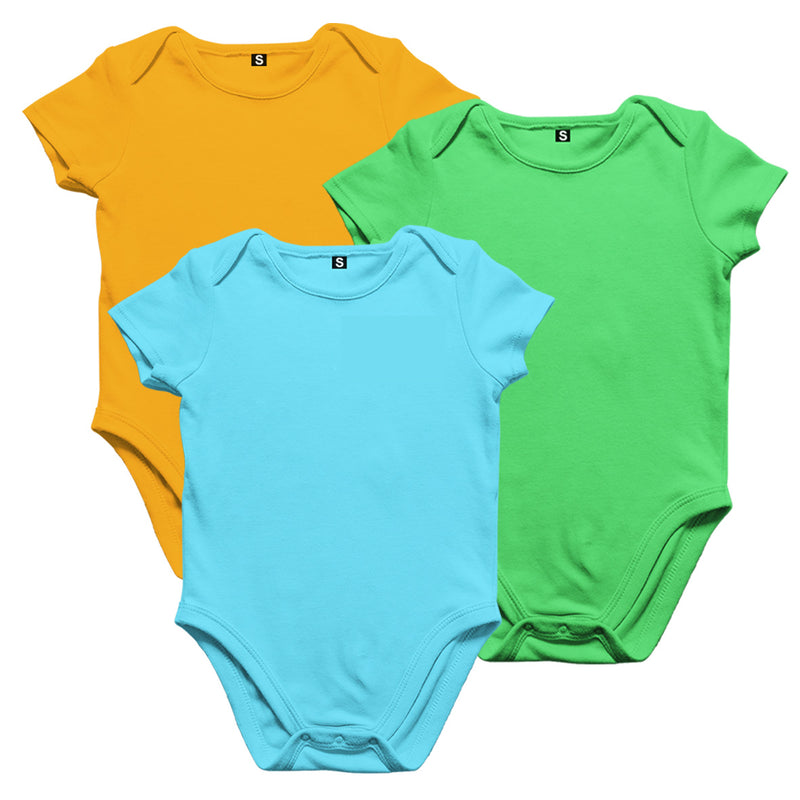Baby Plain Onesie/Rompers/Bodysuit for boys/girls combo pack