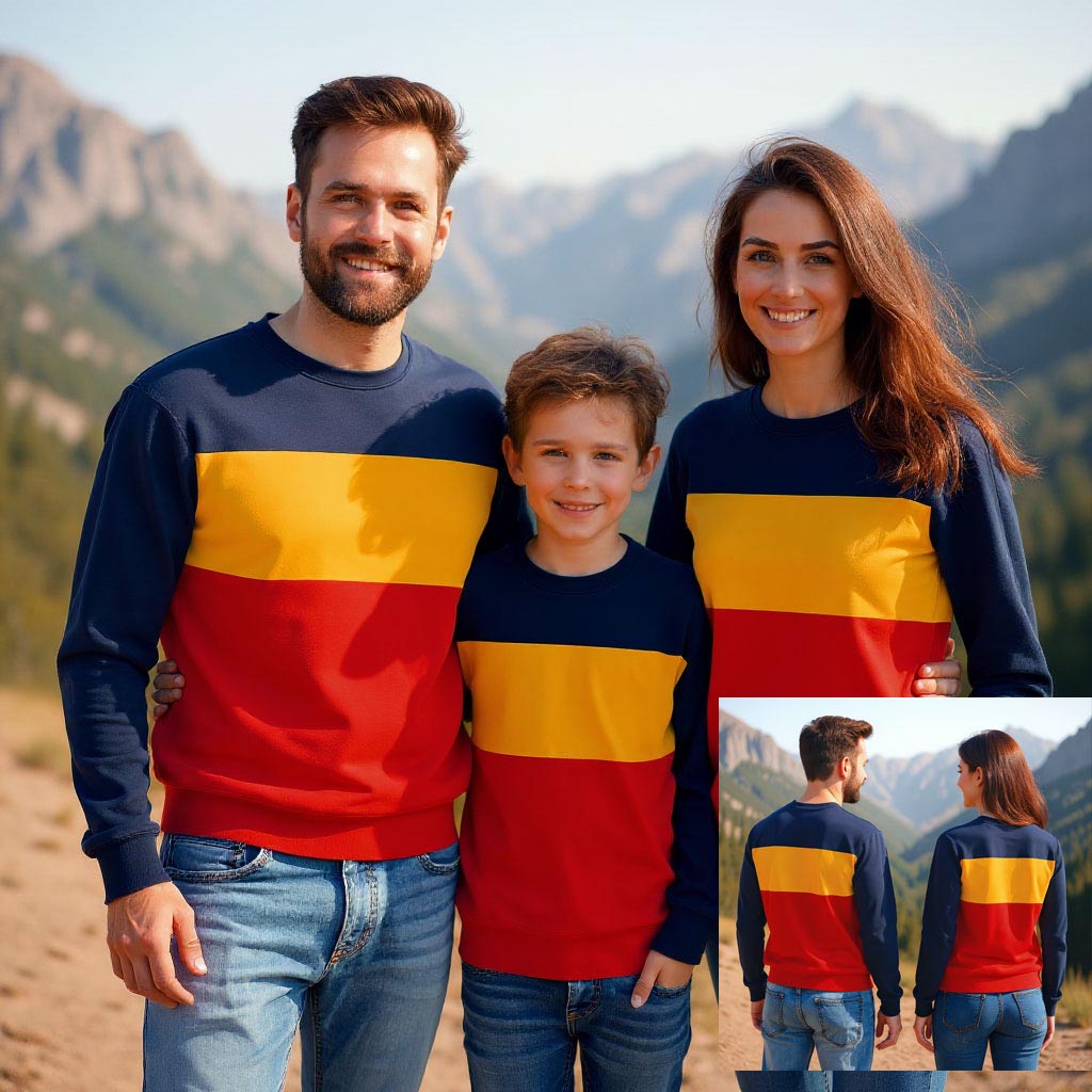 Color Block Matching Sweatshirts