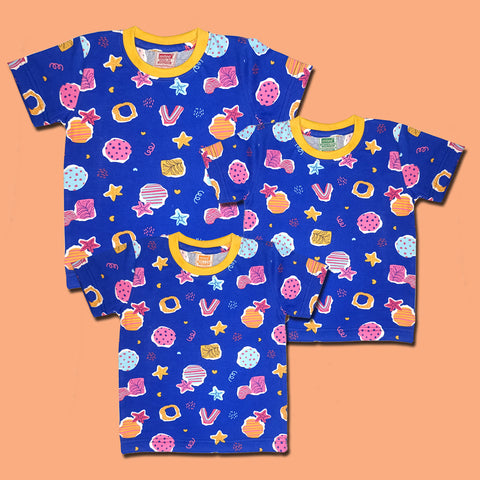 Summer Pattern all over printed Family Tees