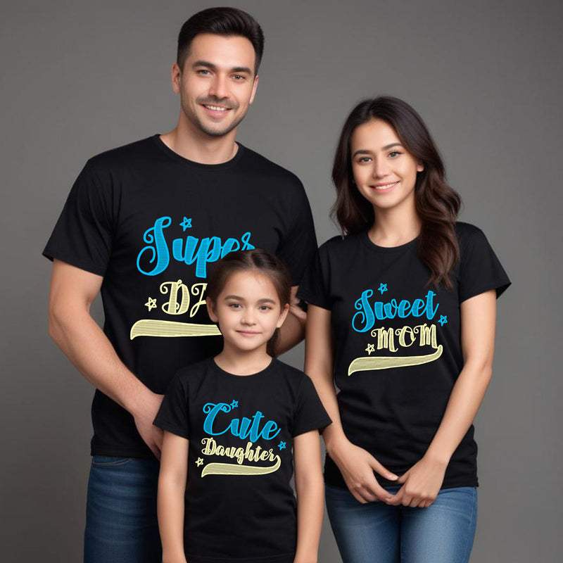 Super-Sweet-Smart-Cute Family T-shirts