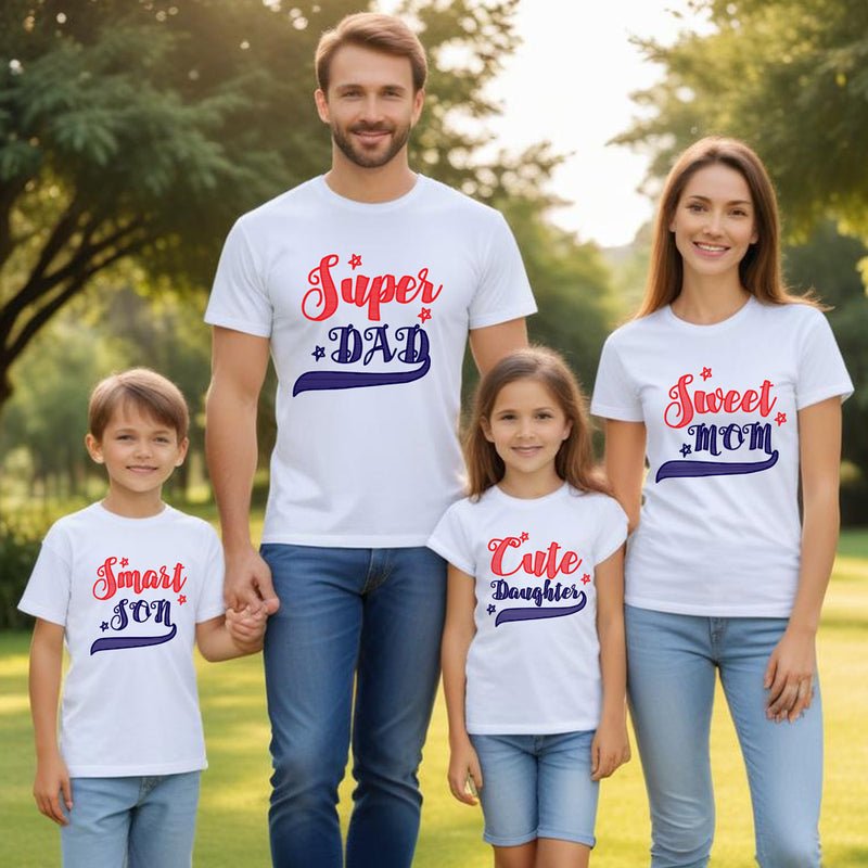 Super-Sweet-Smart-Cute Family T-shirts