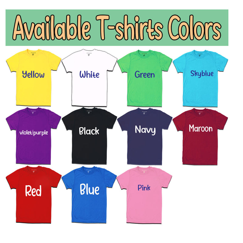 INITIAL AND NAME CUSTOMIZED PRINTED MEN’S ROUNDNECK T-SHIRTS