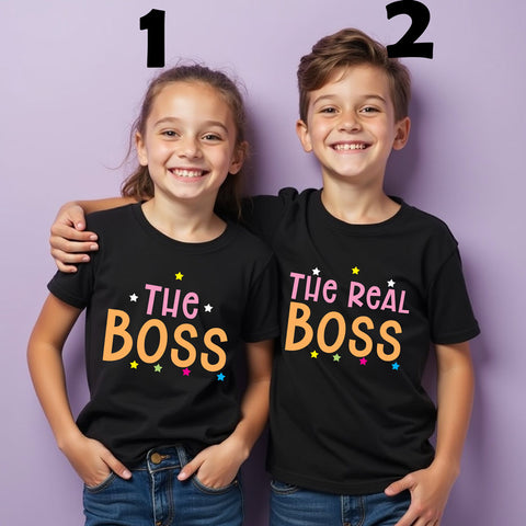 The Boss and The Real Boss T-shirts