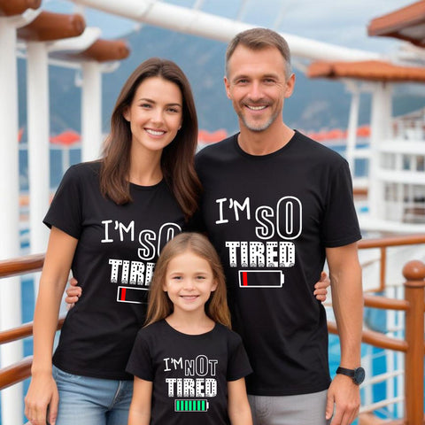 Tired Not Tired Family Tees
