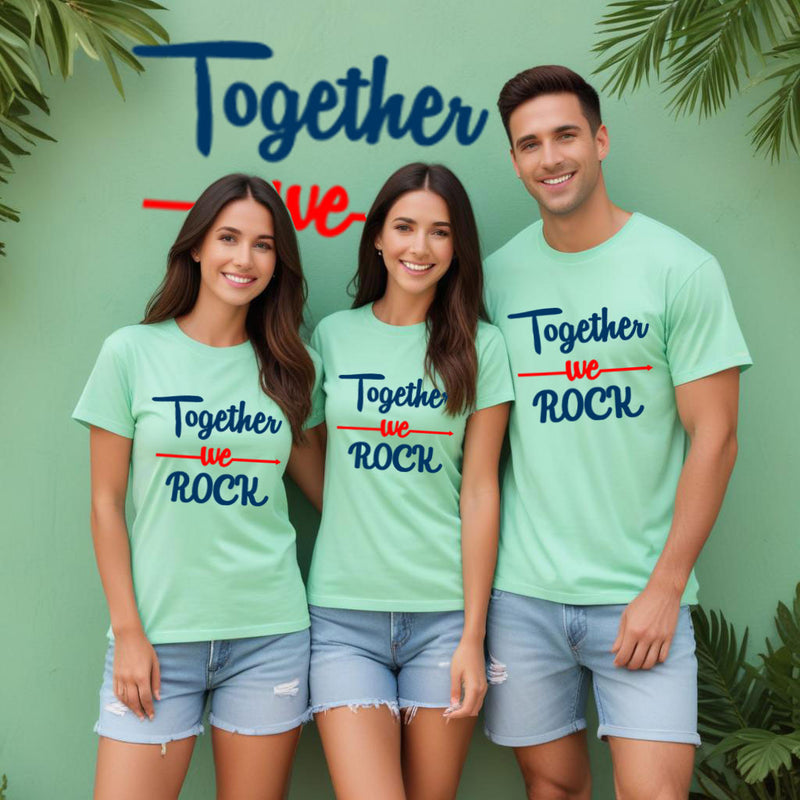 Together We Rock t-shirts for friends group