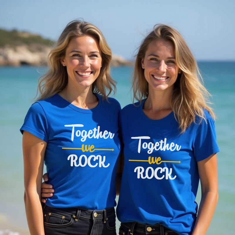 Together We Rock t-shirts for friends group