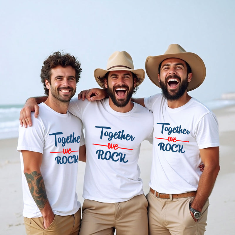 Together We Rock t-shirts for friends group