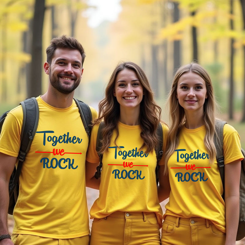 Together We Rock t-shirts for friends group