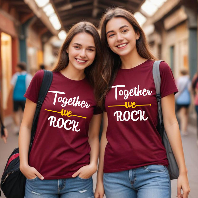 Together We Rock' women's t-shirts