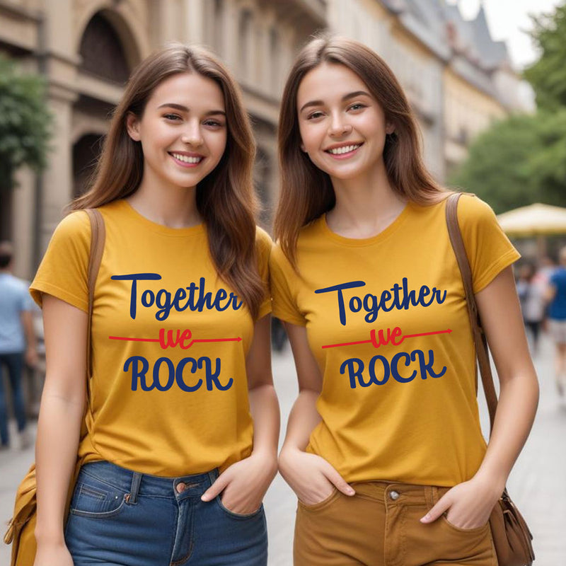 Together We Rock' women's t-shirts